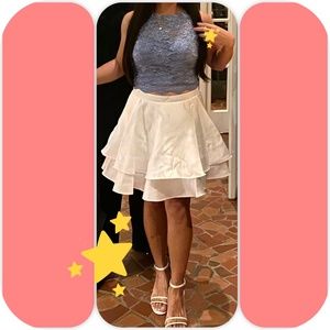 Mini Dress/Split top and skirt “used once”